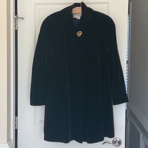 Vintage Gallery Black Velvet  Coat